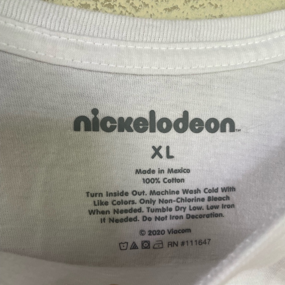 SOLD IN BOOTH - Y2K Nickelodeon White T-shirt Short-sleeve Kids XL - Picture 4 of 4
